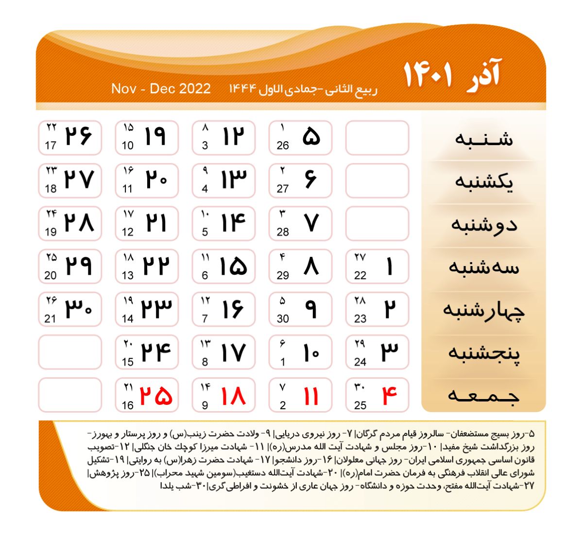 روابط آذر 1401