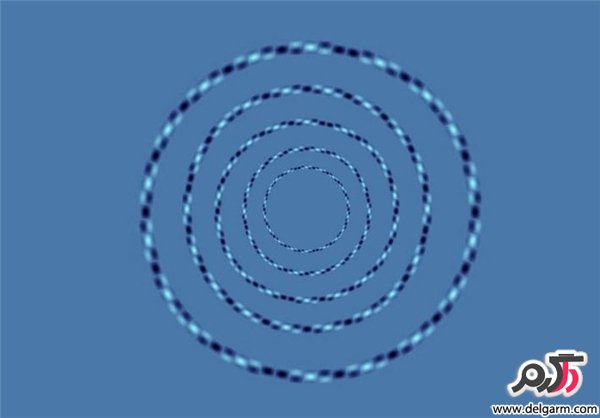 خطای دید جالب تصویر دایره ای