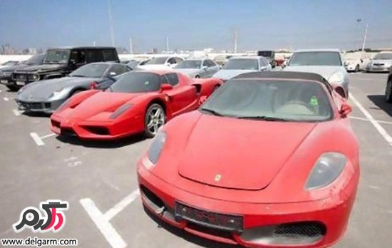 خودروهای لوکس و گران قیمت در دبی رها شدند!