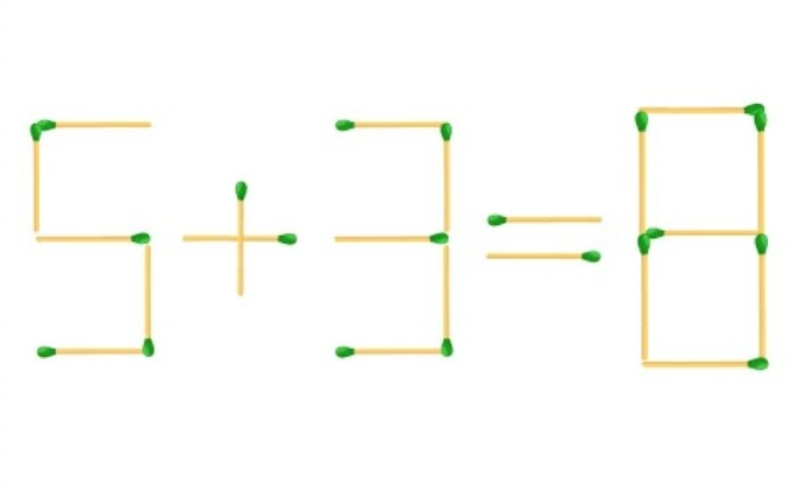 جواب معمای چوب کبریت ۸=۳+۳