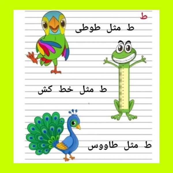 نقاشی با حرف ط